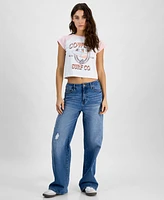 Freeze 24-7 Juniors' Cowgirl Surf Graphic Raglan T-Shirt