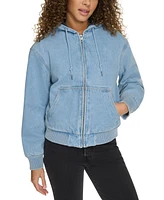 Levi's Women's Relaxed Workwear Hooded Bomber Jacket