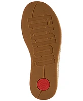 FitFlop Women's Platform Espadrille Leather Wedge Sandals