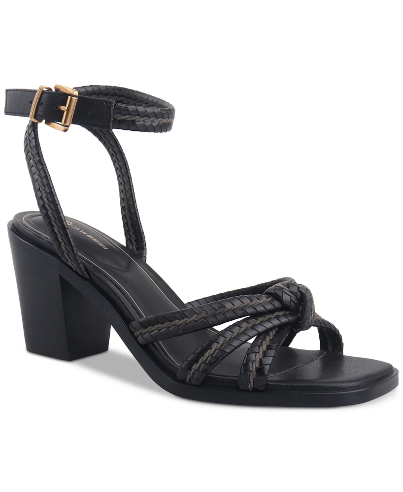 Giani Bernini Women's Renaee Block Heel Woven Strappy Dress Sandals, Created for Macy's