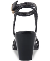 Giani Bernini Women's Renaee Block Heel Woven Strappy Dress Sandals, Created for Macy's