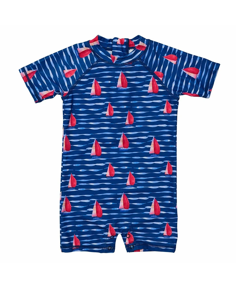 Sailboat Rock Ss Sunsuit