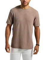 Men's Waffle Knit Short Sleeve Crewneck T-Shirt