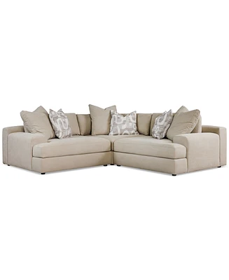 Klarke 3-Pc. L Sectional With Deep Seating, Exclusively at Macy's