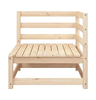 Patio Sofa Corner 27.6"x27.6"x26.4" Solid Wood Pine