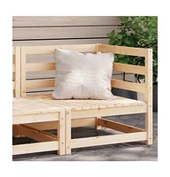 Patio Sofa Corner 27.6"x27.6"x26.4" Solid Wood Pine