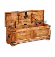 Storage Chest Rough Mango Wood