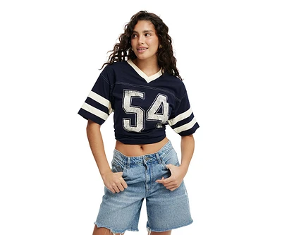 Cotton On Women's V Neck Oversized Graphic Tee