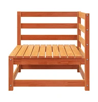 Patio Sofa -Seater Wax Brown Solid Wood Pine