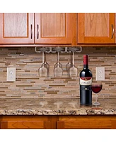 Sorbus Under Cabinet Wine Glass Rack and Stemware Holder