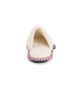 Muk Luks Women's Novelty Punch Needle Scuff