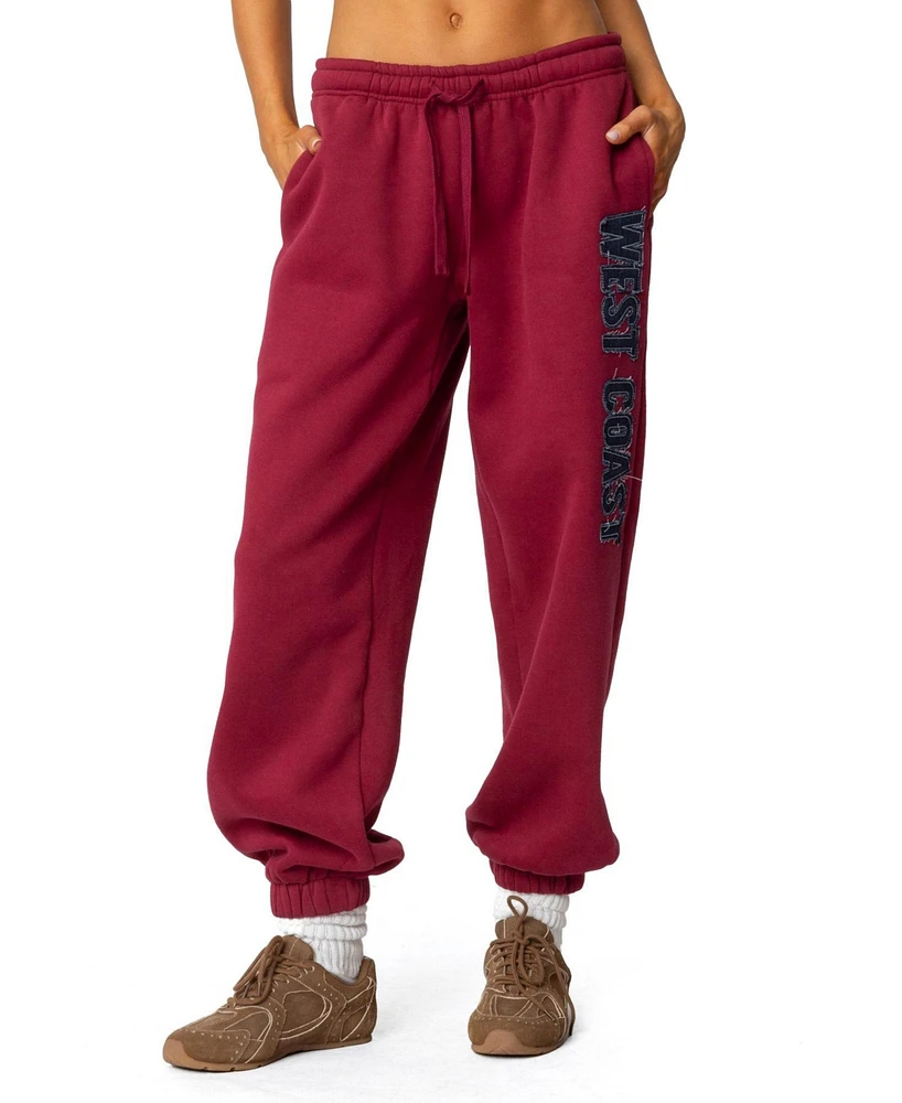 Edikted Womens West Coast Sweatpants