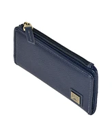 Slim Ladies Wallet with Top Zipper