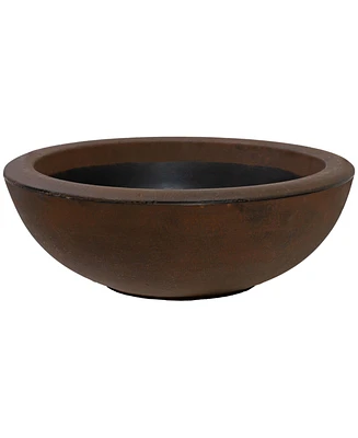 Weather-Resistant Polyresin Double-Walled Percival Outdoor Flower Pot Planter - 20.75"