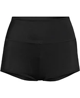 Lands' End Women's Plus Tugless High Waisted Swim Boy Shorts