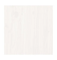 Patio Middle Sofa White Solid Wood Pine