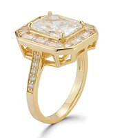 Rachel Zoe 14K Gold Plated Sterling Silver Cocktail Engagement Ring