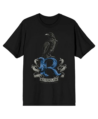 Harry Potter Ravenclaw Raven Men's Black T-shirt-xxl