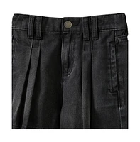 Cotton On Little Girls Sarai Pleat Front Denim Short