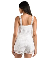 La Blanca Women's Waverly Crochet Swim Tank Top