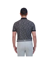 Ben Sherman Men's Mono Dots Tech Jersey Sports Fit Polo Shirt