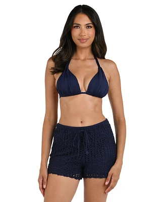 La Blanca Women's Waverly Crochet Beach Shorts