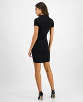 Guess Women's Aya Short-Sleeve Polo Mini Dress