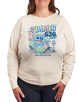 Hybrid Apparel Plus Lilo and Stitch Summer 626 Pullover T-Shirts