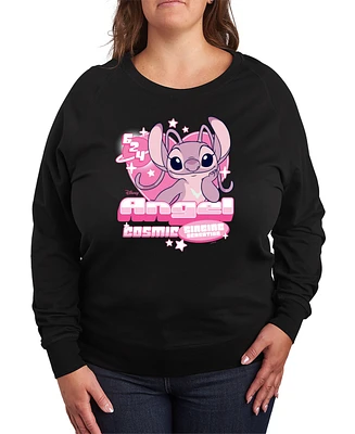 Hybrid Apparel Plus Lilo and Stitch Angel 624 Pullover T-Shirts