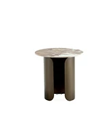 Manhattan Comfort 19.68" Monica Modern Sintered Stone Top End Table