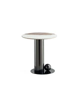 Manhattan Comfort 19.68" Laurel Modern Sintered Stone Top End Table