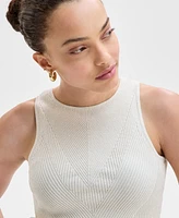 I.n.c. International Concepts Petite Ribbed Sweater Tank Top, Exclusively at Macy's