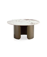 Manhattan Comfort 31.49" Monica Modern Sintered Stone Top Coffee Table