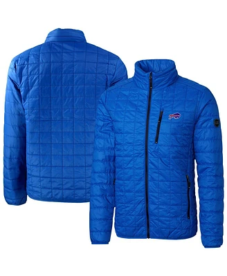 Cutter Buck Men's Royal Buffalo Bills Rainier PrimaLoft Eco Insulated Full-Zip Puffer Jacket