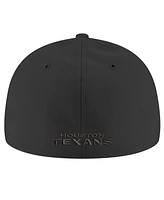 New Era Men's Black Houston Texans 59Fifty Ii Low Profile Fitted Hat