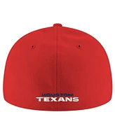 New Era Men's Red Houston Texans Omaha Low Profile 59FIFTY Fitted Hat