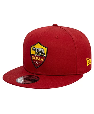 New Era Men's Red As Roma Core 9FIFTY Snapback Hat