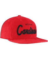 Mitchell & Ness Men's Red St. Louis Cardinals Corduroy Snapback Hat