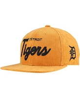 Mitchell & Ness Men's Gold Detroit Tigers Corduroy Snapback Hat