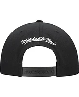 Mitchell & Ness Men's Black Tampa Bay Lightning Team Snapback Hat