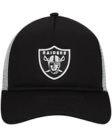 New Era Big Boys and Girls Black Las Vegas Raiders A-Frame 9FORTY Trucker Adjustable Hat