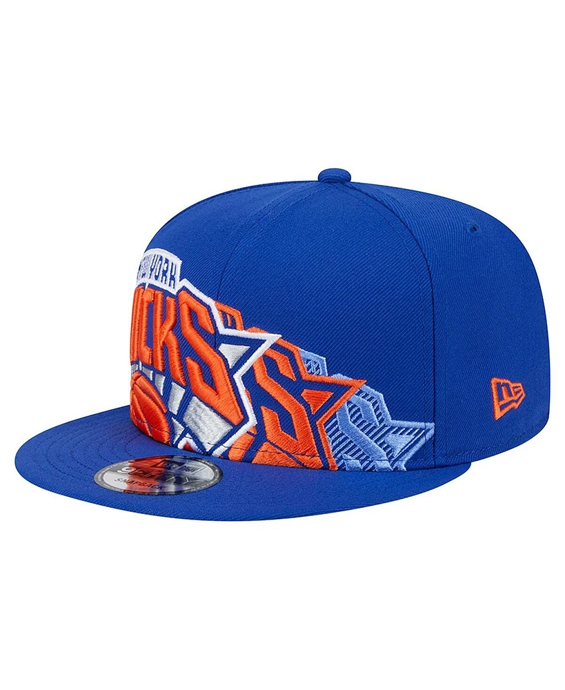 New Era Men's Blue New York Knicks Sport Night Team Shadow 9FIFTY Snapback Hat