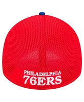 New Era Men's Royal/Red Philadelphia 76ers Active Tech Neo Flex 39THIRTY Hat