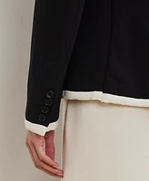 Lauren Ralph Women's Two-Tone Georgette Blazer