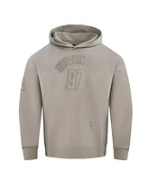 Pro Standard Men's Aidan Hutchinson Tan Detroit Lions Player Name Number Pullover Hoodie