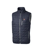 Cutter & Buck Men's Anthracite Auburn Tigers Rainier PrimaLoft Insulated Full-Zip Puffer Vest