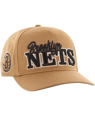 '47 Brand Men's Tan Brooklyn Nets Barnes Hitch Adjustable Hat