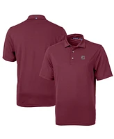 Cutter & Buck Men's Garnet South Carolina Gamecocks Virtue Pique Polo