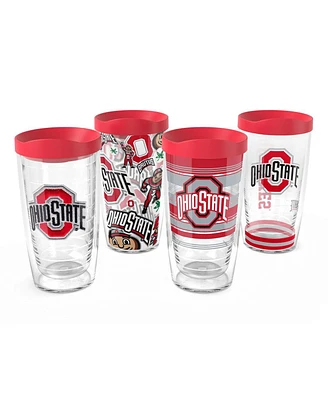 Tervis Tumbler Ohio State Buckeyes Four-Pack 16oz. Classic Tumbler Set