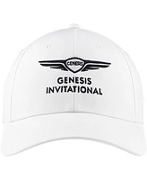 Ahead Men's White Genesis Invitational Stratus Structured Ultimate Fit Adjustable Hat